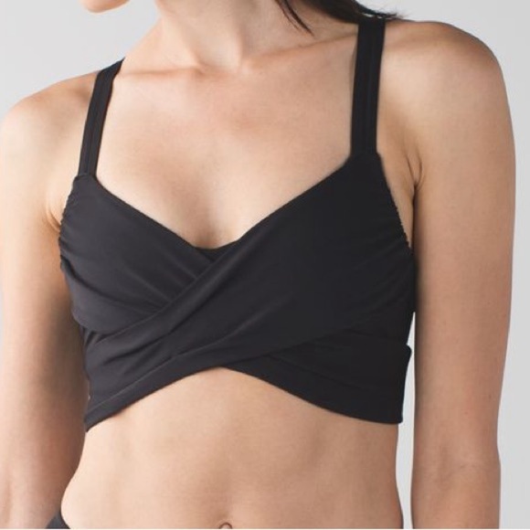 lululemon athletica Other - Lululemon Wrap It Up Bra Black Size 4